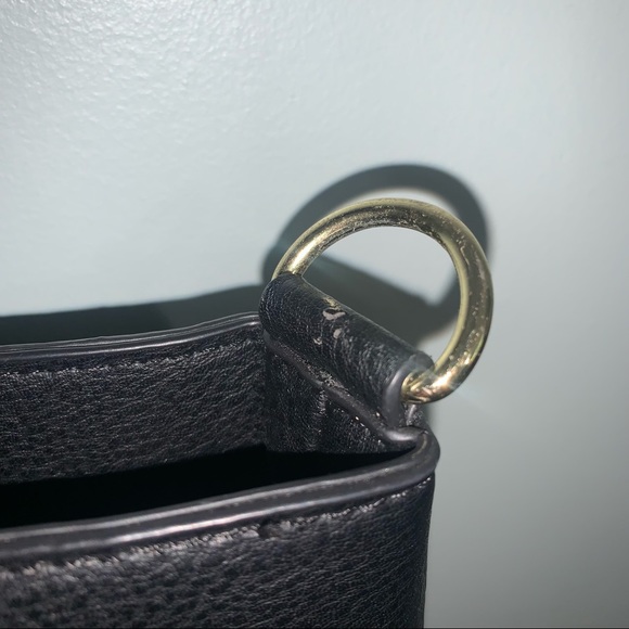 Steve Madden black faux croc tote shoulder bag - Picture 5 of 15